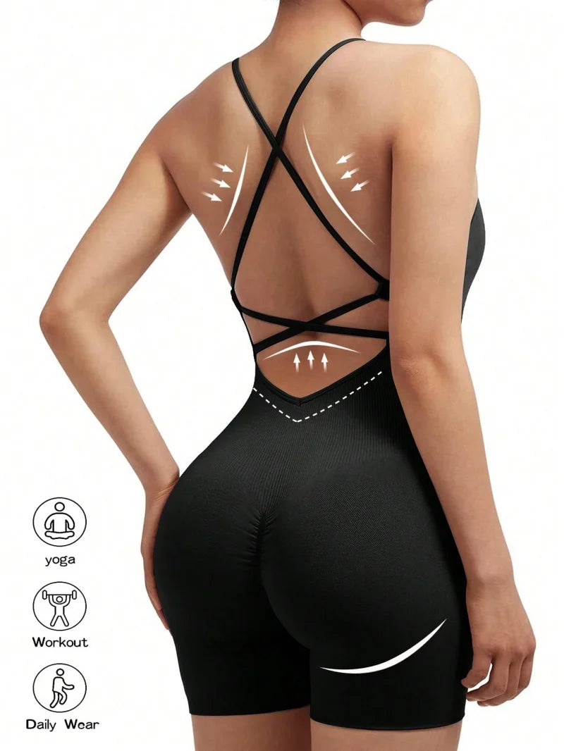 Sexy fitness jumpsuit para mujer