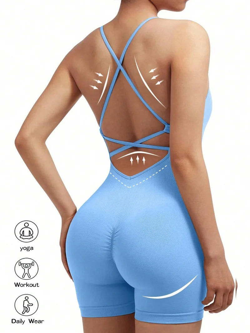 Sexy fitness jumpsuit para mujer